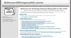 Desktop Screenshot of edwardringwald.com