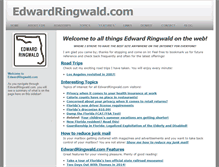 Tablet Screenshot of edwardringwald.com